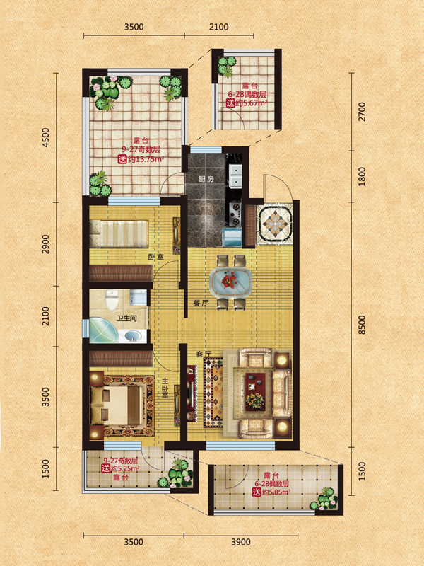 格林喜鹊花园_效果图_主图_1