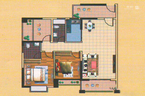 东峰世纪公寓11号楼03户型-3室2厅2卫1厨建筑面积108.90平米