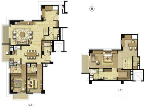 宛平88C户型-4室2厅5卫1厨建筑面积316.00平米
