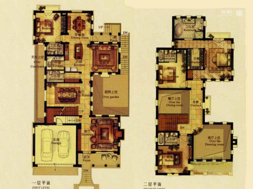 金基青云山居法式建筑风格NPX-1户型-5室3厅5卫2厨建筑面积592.00平米
