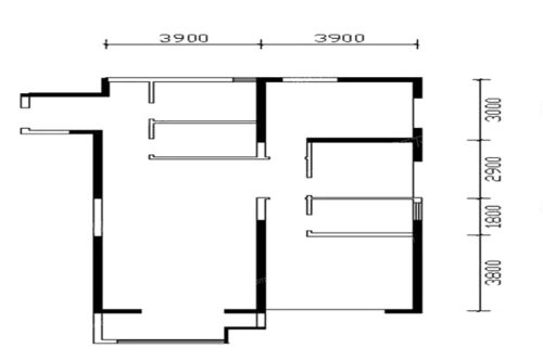 红星美凯城10#B户型-3室2厅2卫1厨建筑面积124.00平米