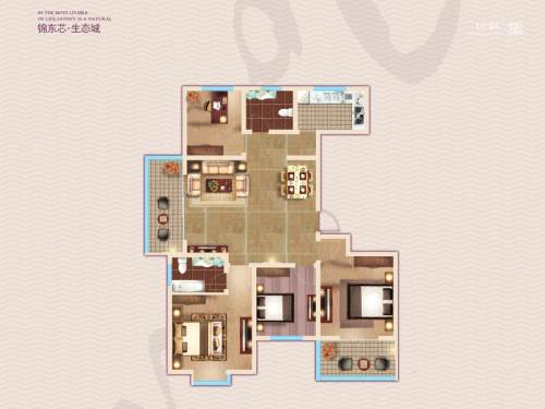 卓亚·香格里M户型-4室2厅2卫1厨建筑面积139.71平米