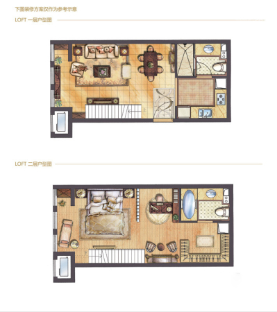哈尔滨星光耀广场公寓G户型-公寓G户型-1室2厅1卫1厨建筑面积56.00平米