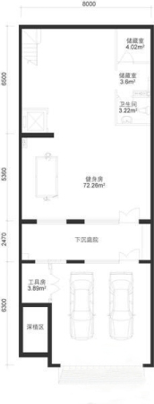 亚运新新家园亚运新新家园c_s地下户型-2室2厅1卫1厨建筑面积89.36平米
