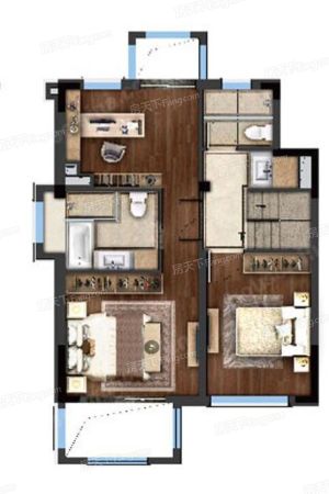 桐南美麓149平二层-4室2厅3卫1厨建筑面积149.00平米