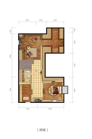 温哥华森林D1户型阁楼-5室3厅5卫1厨建筑面积492.04平米