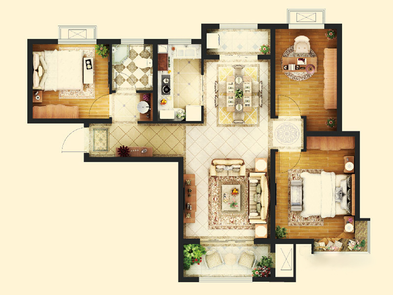 中铁·逸都国际_效果图_主图_1