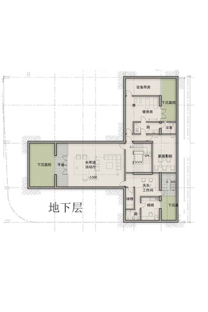 南京九间堂A1户型地下层-6室5厅7卫2厨建筑面积721.00平米