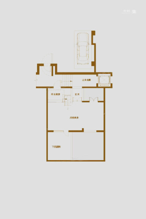 首开缇香墅地下一层平面图-4室2厅3卫1厨建筑面积242.00平米