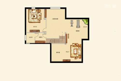 波特兰花园Bz-3户型地下一层-4室4厅3卫2厨建筑面积468.94平米