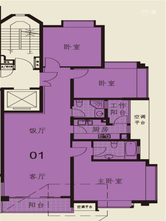 御沁园公寓二期146.21平-3室2厅1卫1厨建筑面积146.21平米