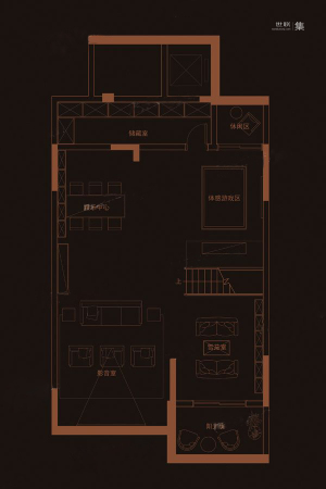 华府天地愉园地下一层-4室3厅3卫1厨建筑面积149.00平米