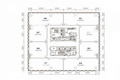 新城吾悦广场新智汇户型-1室1厅0卫0厨建筑面积144.00平米