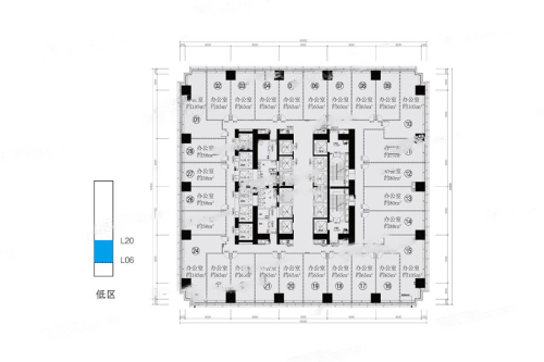 华润中心低区平面图2-低区平面图2-28室0厅0卫0厨建筑面积2000.00平米