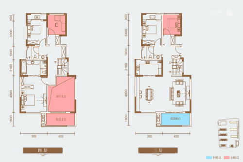 桃源漫步洋房B2户型-5室2厅3卫1厨建筑面积159.94平米