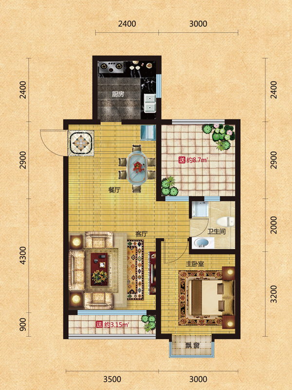 格林喜鹊花园_效果图_主图_1