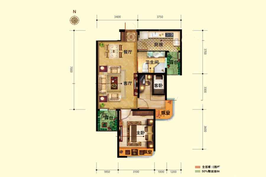 三盛颐景蓝湾_效果图_主图_1