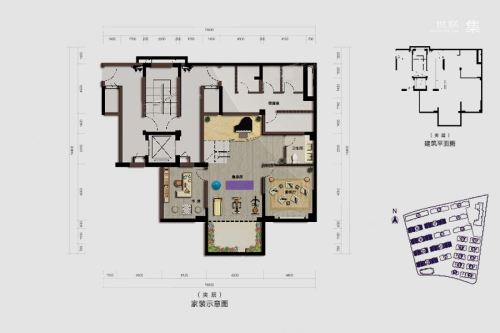 香港兴业耦园117方夹层-5室3厅3卫1厨建筑面积117.00平米