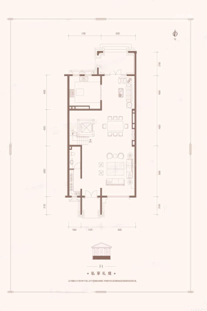 金科天玺C1户型F1层-3室3厅4卫1厨建筑面积342.00平米