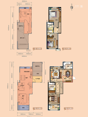 富阳宝龙城市广场跃层-跃层-3室2厅3卫0厨建筑面积103.00平米