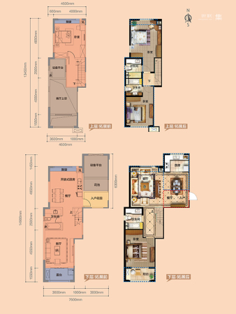 富阳宝龙城市广场跃层-3室2厅3卫0厨建筑面积103.00平米
