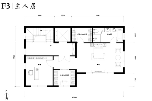 北科建泰禾·丽春湖院子F3层-5室6厅9卫2厨建筑面积755.00平米