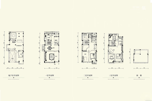 上置香岛原墅A1户型-5室4厅4卫1厨建筑面积402.40平米