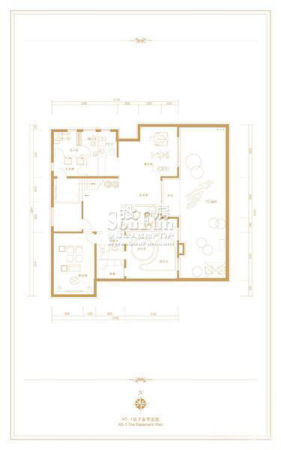 泰禾红御AS-1户型地下一层户型-4室3厅4卫1厨建筑面积379.00平米