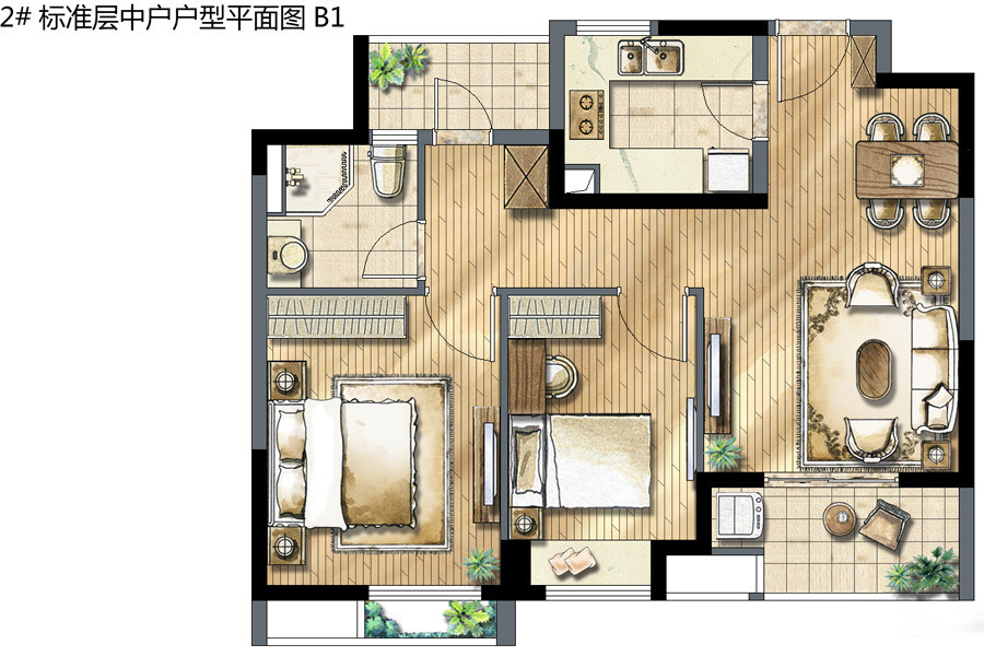凯德新视界公寓_效果图_主图_1