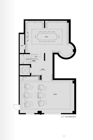 V7九间堂联排-地下二层户型-6室2厅8卫1厨建筑面积412.00平米