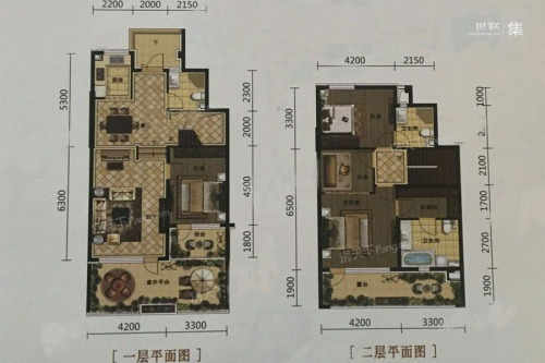 颐和城F1户型-4室2厅3卫1厨建筑面积165.00平米