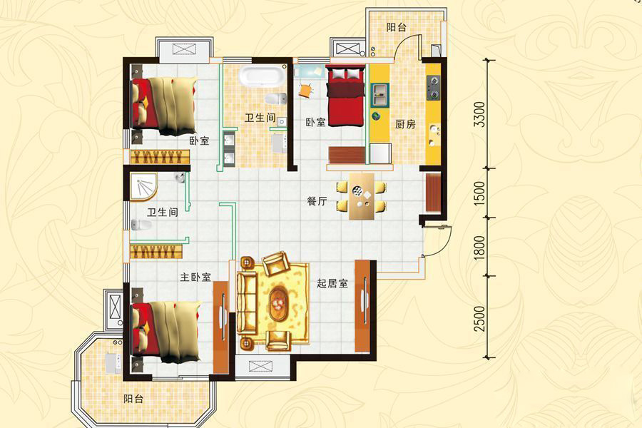 西岸国际花园_效果图_主图_1