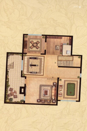 正阳世纪星城别墅地下层-6室3厅4卫1厨建筑面积372.00平米