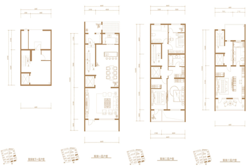 京投发展·檀香府联排D2户型-4室2厅3卫1厨建筑面积305.00平米