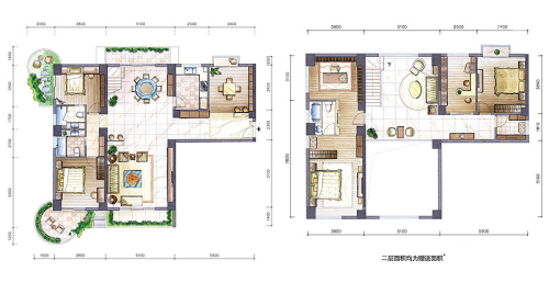 大洲·丽晶花园A、D户型-6室3厅3卫1厨建筑面积170.00平米