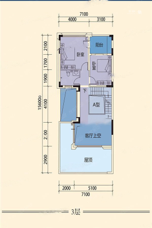 半山道1号·礼宾府3层-4室2厅3卫1厨建筑面积238.00平米