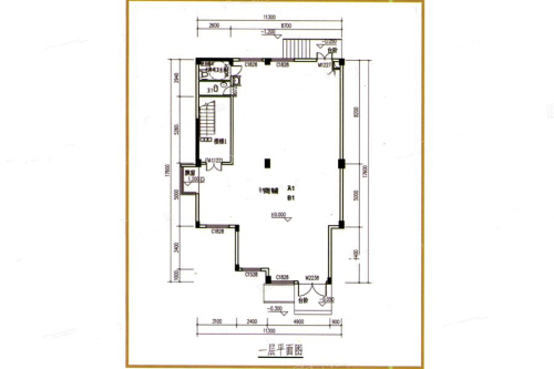 未央巷A1B1户型一层平面图-3室0厅0卫0厨建筑面积534.09平米
