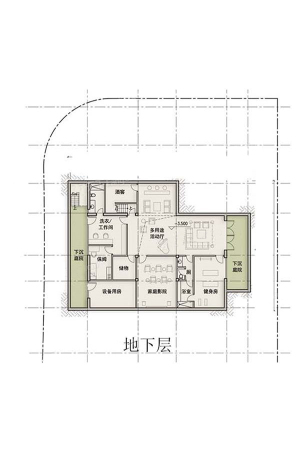 南京九间堂A11户型地下层-6室6厅7卫2厨建筑面积661.00平米