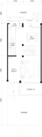 亚运新新家园a1首层户型-3室0厅1卫0厨建筑面积60.20平米