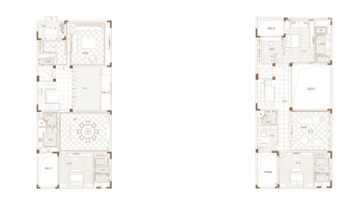 雅居乐长乐渡二期20幢标准层01户型-7室3厅5卫1厨建筑面积500.00平米