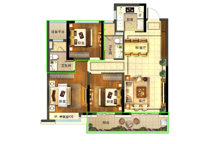 金地大运河府_效果图_主图_1