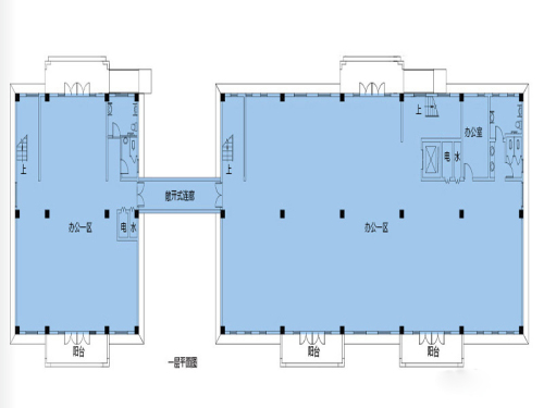 福中智慧城二期16号楼标准层平面图-3室1厅1卫0厨建筑面积2398.00平米