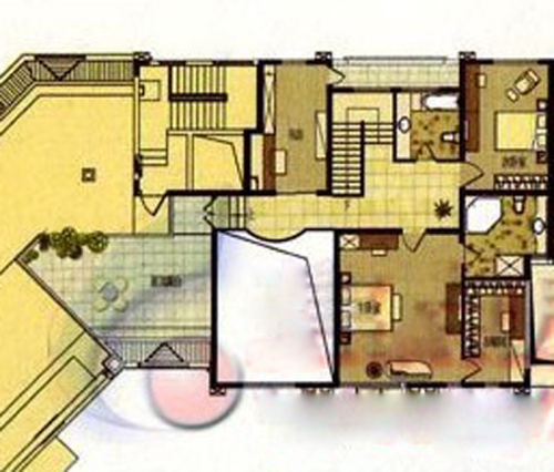 汇贤阁别墅复式户型9号-5室3厅3卫1厨建筑面积314.78平米