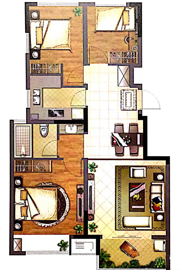 朗诗青春街区_效果图_主图_1