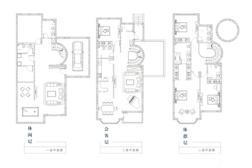 北京半岛F1户型-5室3厅6卫1厨建筑面积397.70平米