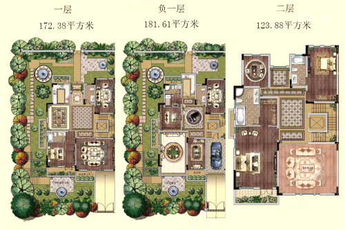 通宇林语山墅项目E3户型图-9室4厅6卫2厨建筑面积477.87平米