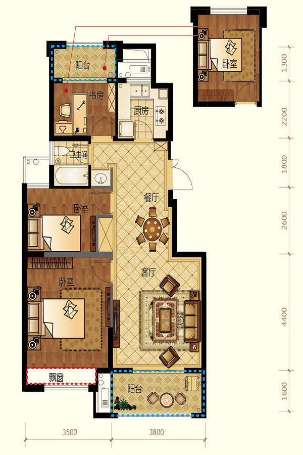 美都良景学府_效果图_主图_1