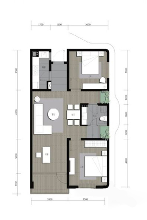 六合浅山101fang-3室2厅0卫0厨建筑面积101.00平米