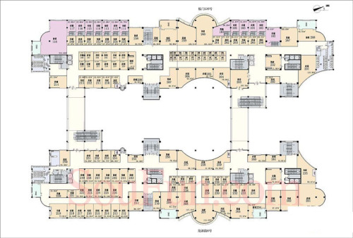 金宁广场户型B-3室2厅1卫1厨建筑面积180.00平米