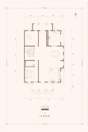 金科天玺B户型F1层-5室2厅4卫1厨建筑面积397.00平米